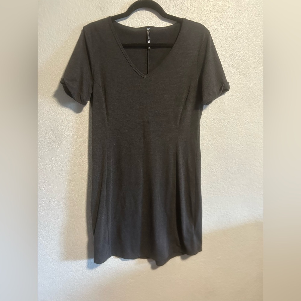 Kuhl Women's Inara Black Gray T-Shirt Dress